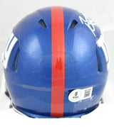 Brian Burns Autographed New York Giants Speed Mini Helmet - Beckett W Hologram