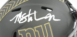 Michael Strahan Autographed Giants Salute 2025 Speed Mini Helmet -Beckett W Holo