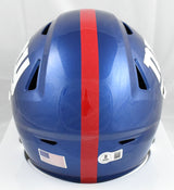 Brian Burns Signed New York Giants Mid-Size SpeedFlex Helmet - Beckett W Holo