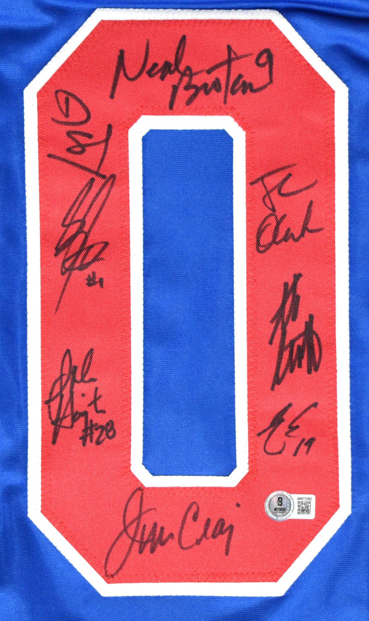 1980 Miracle on Ice Team USA Autographed Blue Pro Style Jersey 18 Sigs Beckett W