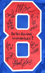 1980 Miracle on Ice Team USA Autographed Blue Pro Style Jersey 18 Sigs Beckett W
