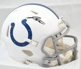 Jonathan Taylor Autographed Indianapolis Colts Speed Mini Helmet- Beckett W Holo