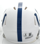 Jonathan Taylor Autographed Indianapolis Colts Speed Mini Helmet- Beckett W Holo