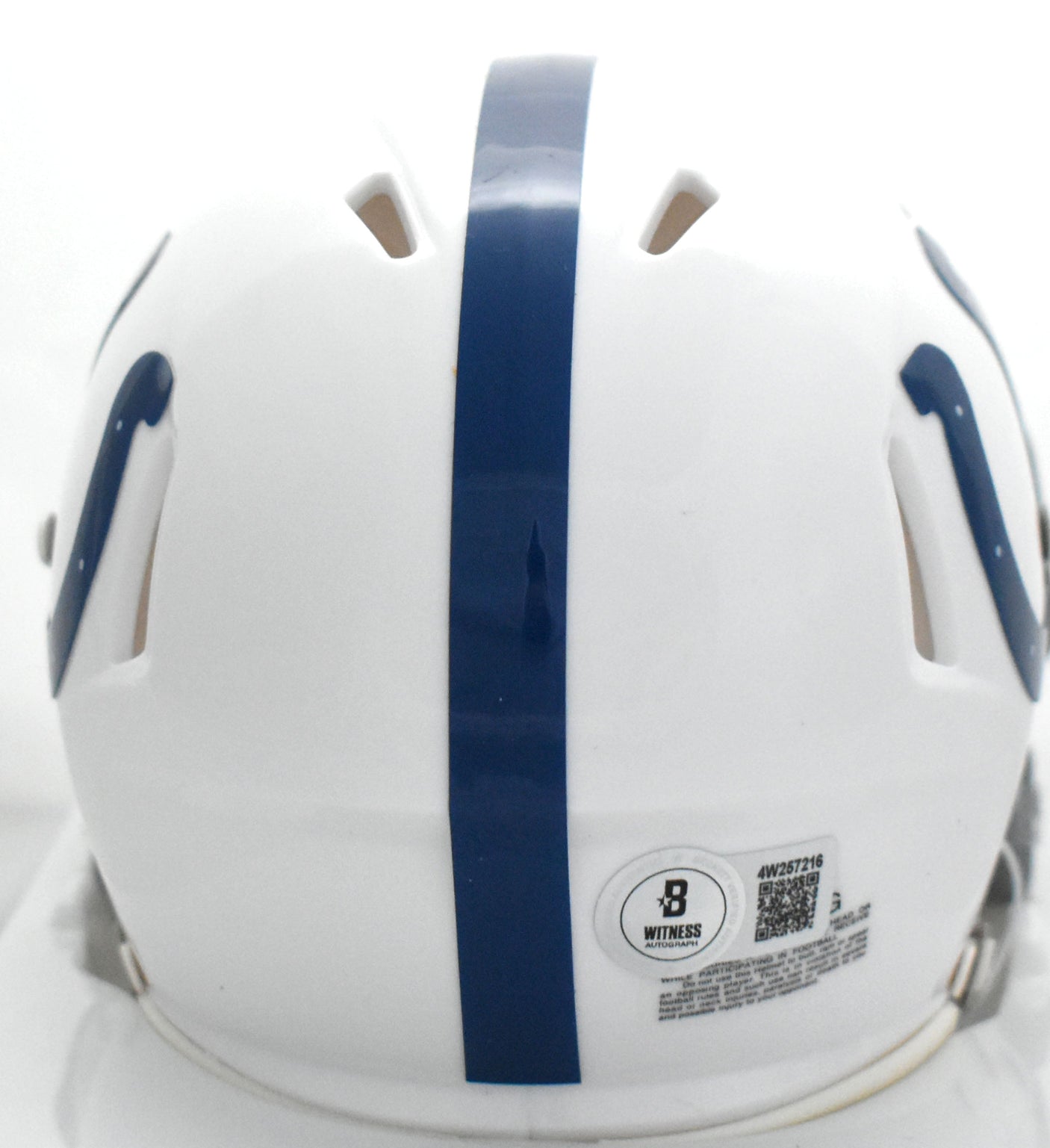 Jonathan Taylor Autographed Indianapolis Colts Speed Mini Helmet- Beckett W Holo