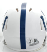 Jonathan Taylor Autographed Indianapolis Colts Speed Mini Helmet- Beckett W Holo