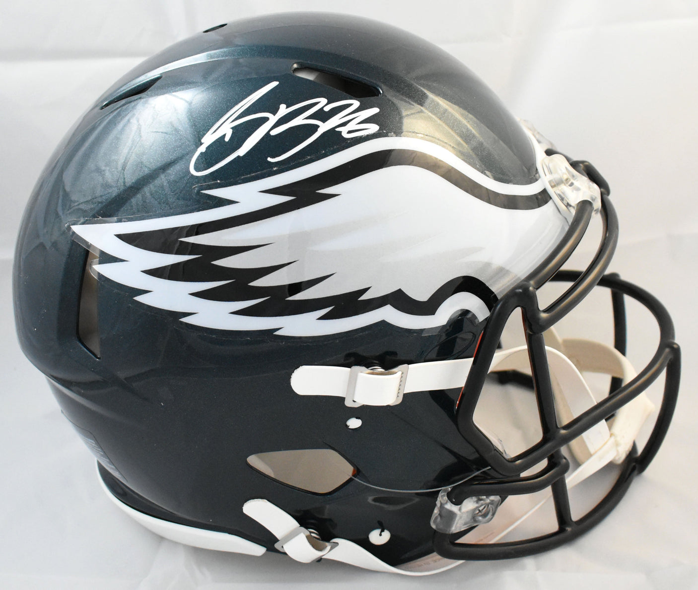 Saquon Barkley Signed Philadelphia Eagles F/S Speed Authentic Helmet - Beckett W