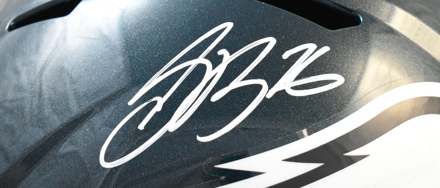 Saquon Barkley Autographed Philadelphia Eagles F/S Speed Helmet - Beckett W Holo