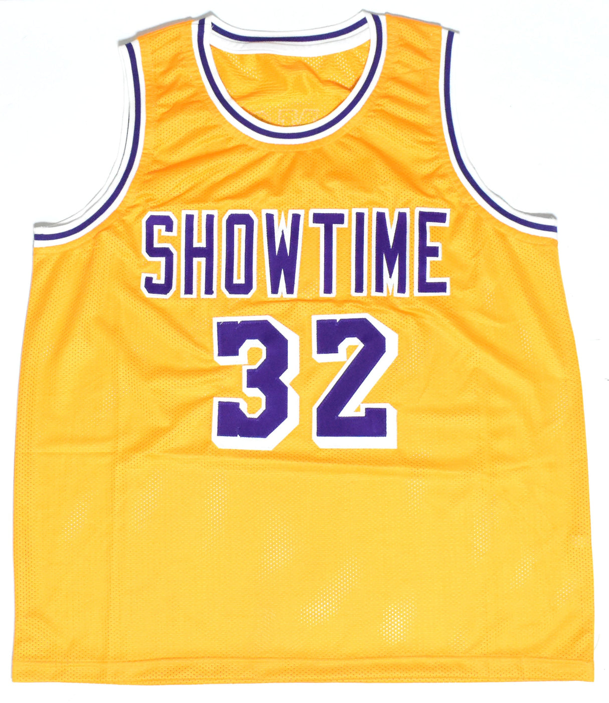 Magic Johnson Autographed Gold Pro Style Jersey - Beckett W Hologram *Silver