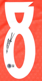 Bruno Fernandes Autographed Portugal Home Soccer Jersey #8 - Beckett W Holo *M