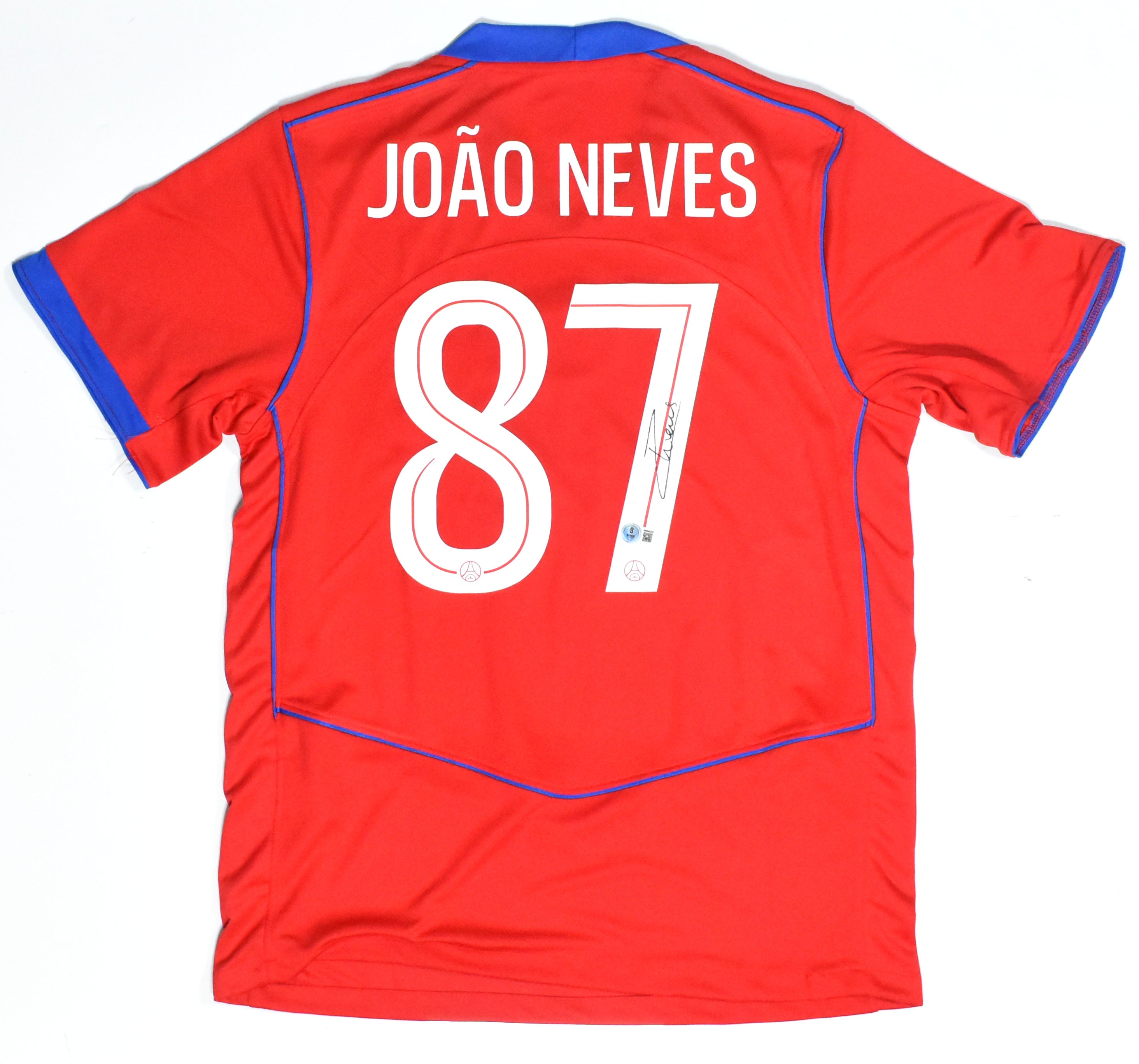 か*ま様 JOÃO NEVES 87 ユニフォーム サイン入り ジョアンネヴェス Joao Neves Autographed PSG Red Third Soccer Jersey #87 - Beckett W