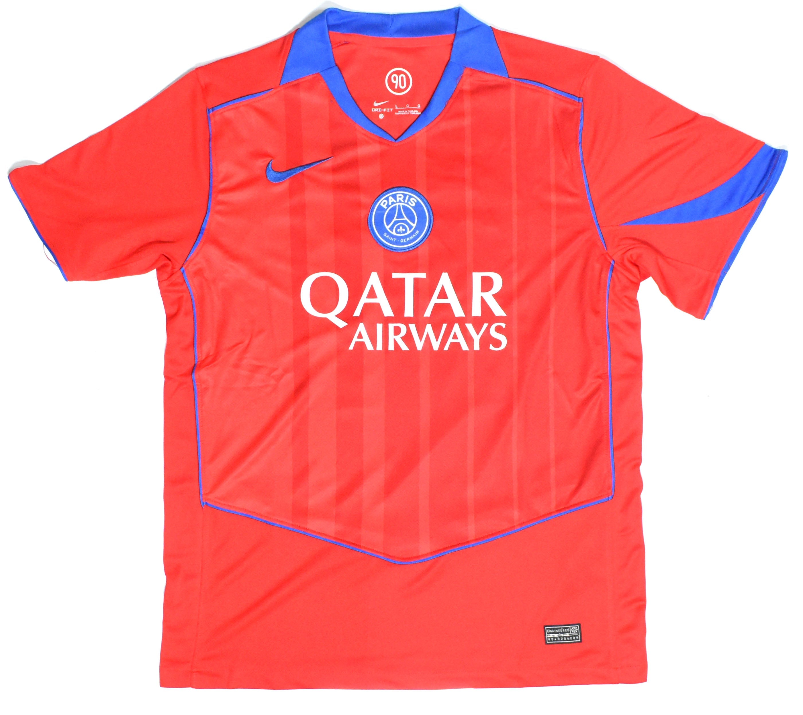 Joao Neves Autographed PSG Red Third Soccer Jersey #87 - Beckett W