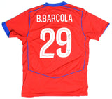 Bradley Barcola Autographed PSG Red Third Soccer Jersey #29 - Beckett W Holo *L
