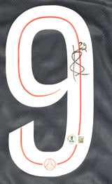 Bradley Barcola Autographed PSG Home Soccer Jersey #29 - Beckett W Holo *L
