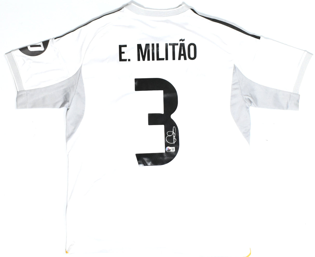Eder Militao Autographed Real Madrid Home Soccer Jersey #3 - Beckett W Holo *L