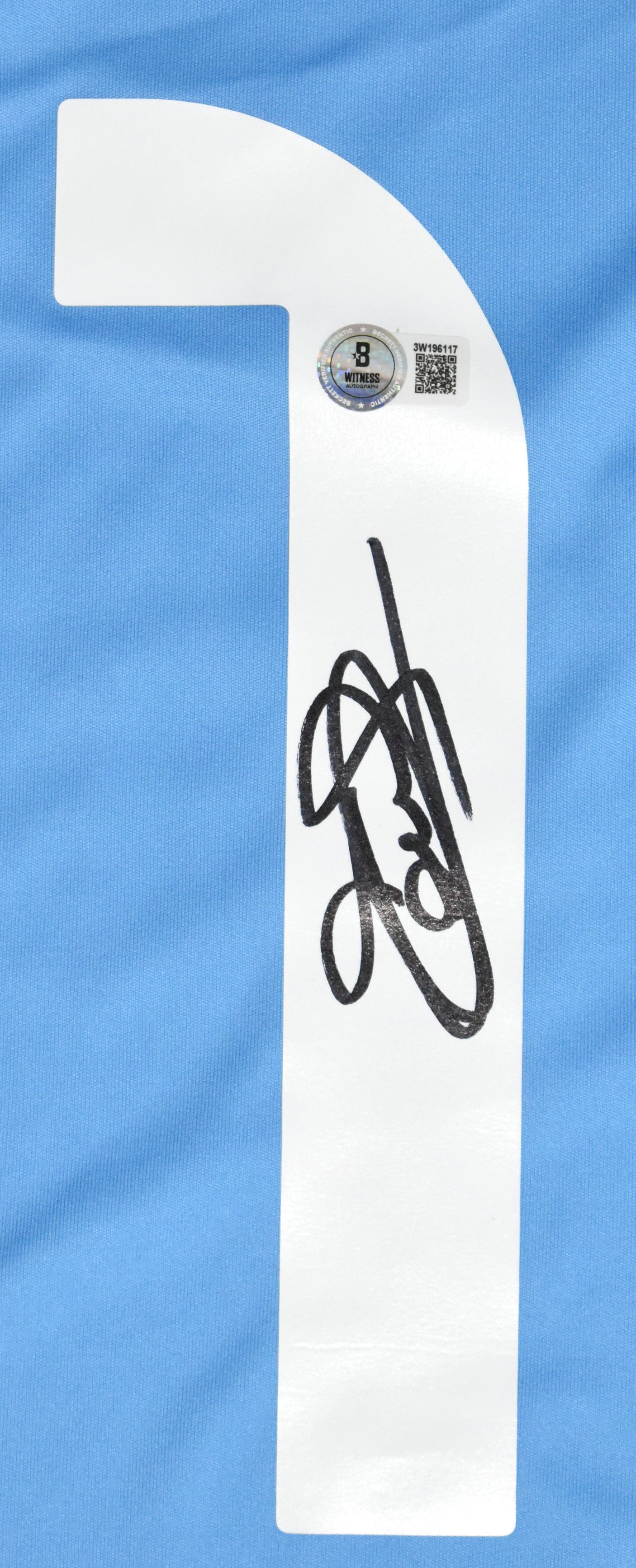 Thibaut Courtois Autographed Real Madrid Home Soccer Jersey #1 Beckett W Holo *L