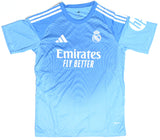 Thibaut Courtois Autographed Real Madrid Home Soccer Jersey #1 Beckett W Holo *L