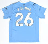 Savinho Autographed Manchester City Home Soccer Jersey #26 - Beckett Holo *L