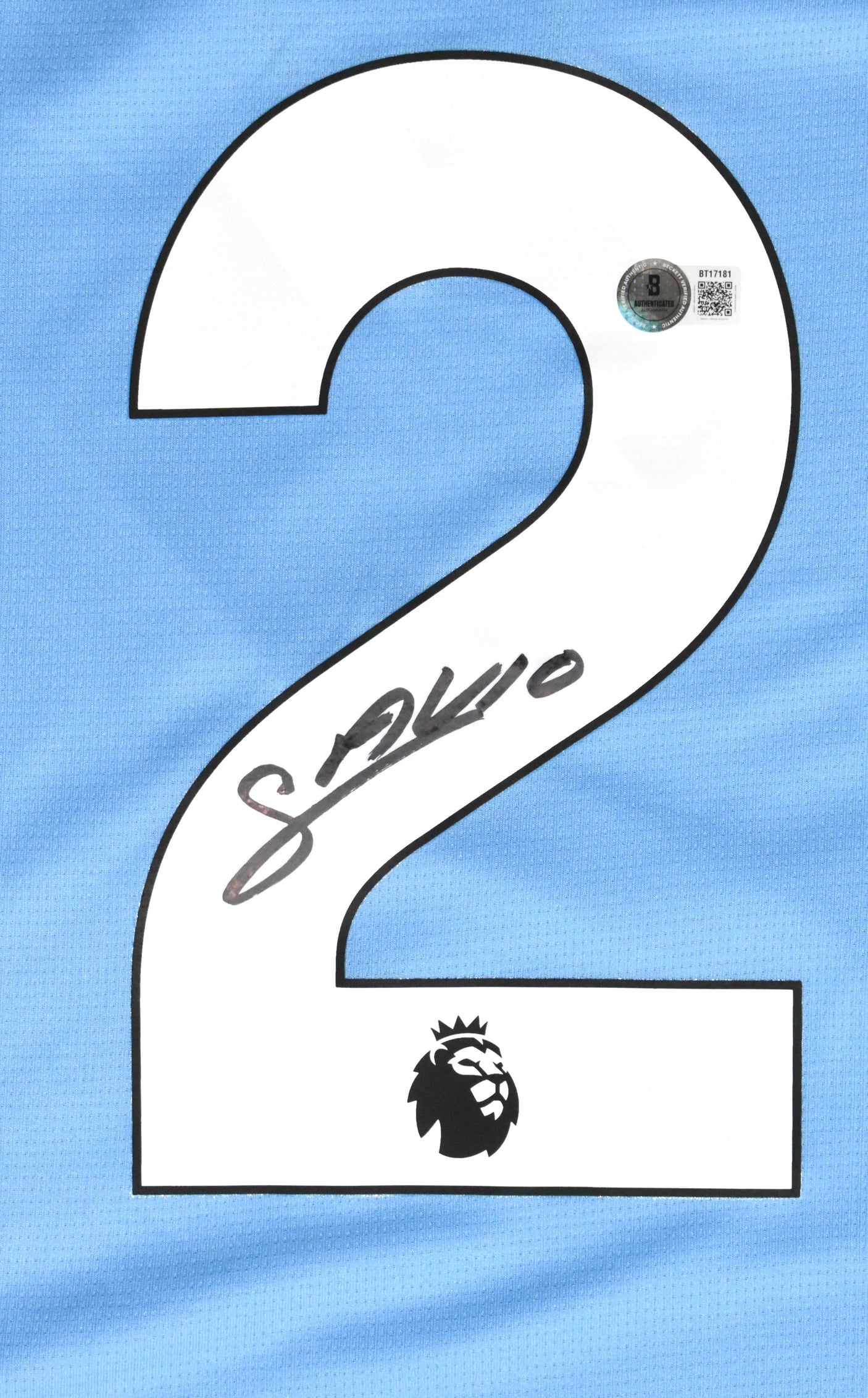 Savinho Autographed Manchester City Home Soccer Jersey #26 - Beckett Holo *XL