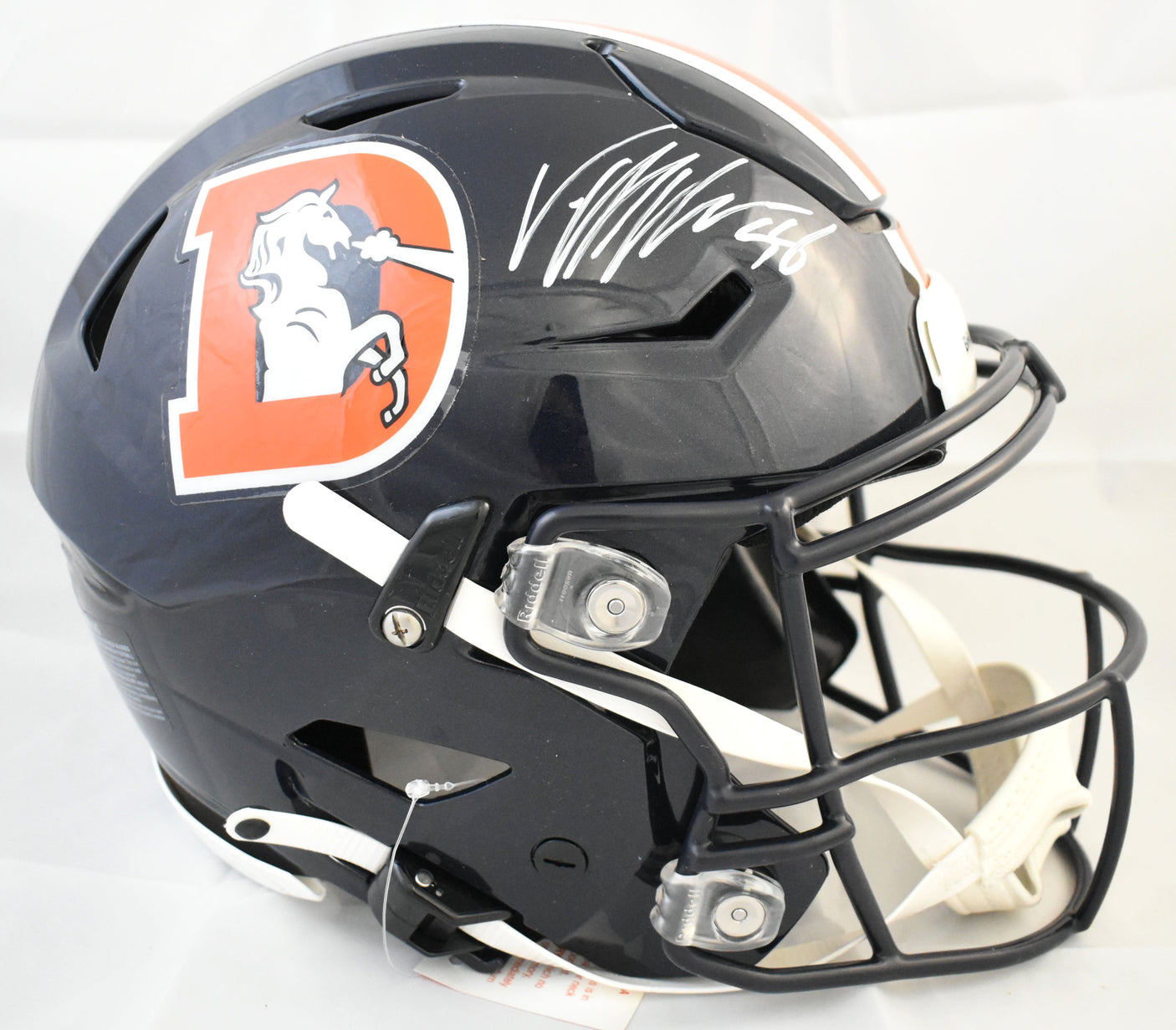 Von Miller Signed Denver Broncos F/S Color Rush Speedflex Helmet Beckett W Holo