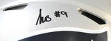 Kayshon Boutte Autographed Patriots F/S Speed Authentic Helmet - Beckett W Holo