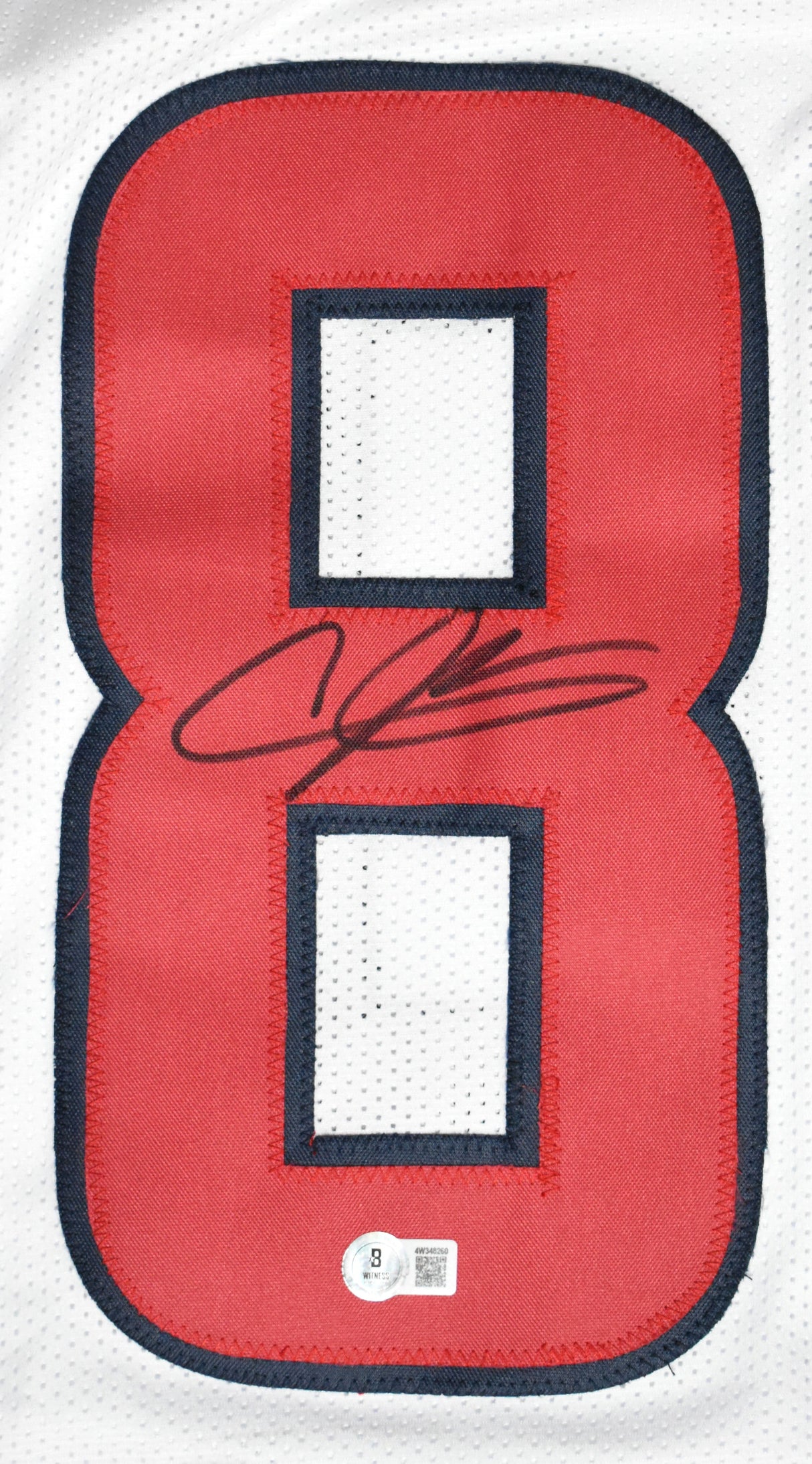 Andre Johnson Autographed White Pro Style Jersey - Beckett W Hologram *Black