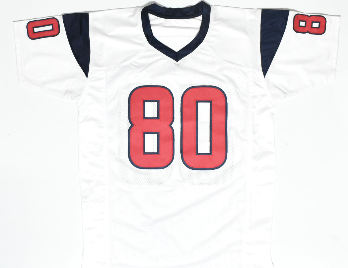 Andre Johnson Autographed White Pro Style Jersey - Beckett W Hologram *Black