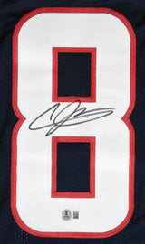Andre Johnson Autographed Blue Pro Style Jersey - Beckett W Hologram *Black