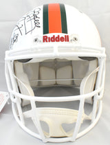 University of Miami Hurricanes Legends F/S Speed Authentic Helmet Beckett W Holo