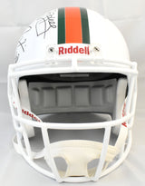 University of Miami Hurricanes Legends F/S Speed Helmet 11 Sigs - Beckett W Holo