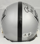Jim Plunkett Autographed Raiders Mini Helmet w/ SB MVP - Beckett Hologram