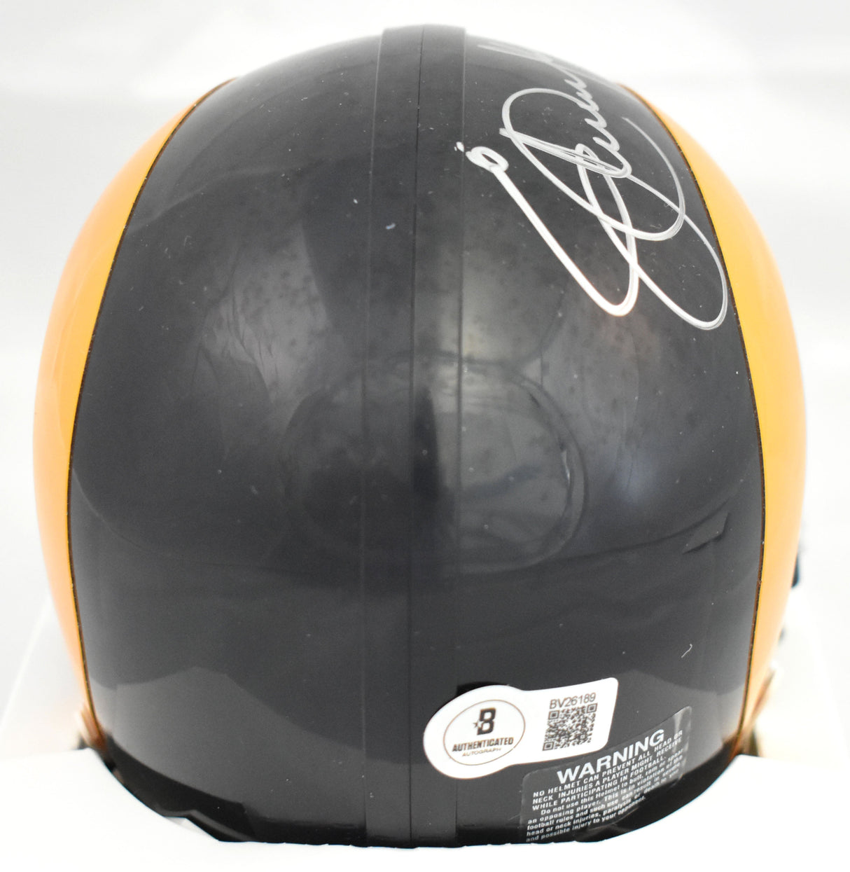 Eric Dickerson Autographed Rams 81-99 Mini Helmet w/ HOF - Beckett Holo *Silver