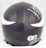 Cris Carter Autographed Vikings 83-01 Mini Helmet w/ HOF - Beckett Holo