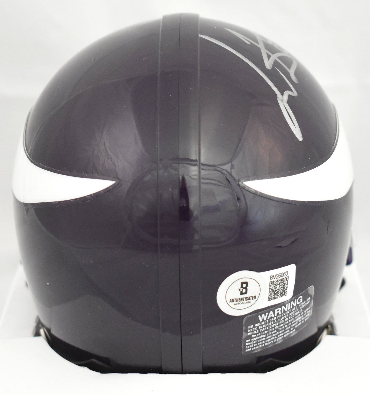 Cris Carter Autographed Minnesota Vikings 83-01 Mini Helmet - Beckett Holo