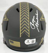 Roger Staubach Signed Dallas Cowboys Salute 2025 Speed Mini Helmet- Beckett Holo