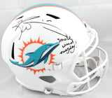 Ricky Williams Autographed Dolphins F/S Speed Helmet SWED - Beckett W Hologram