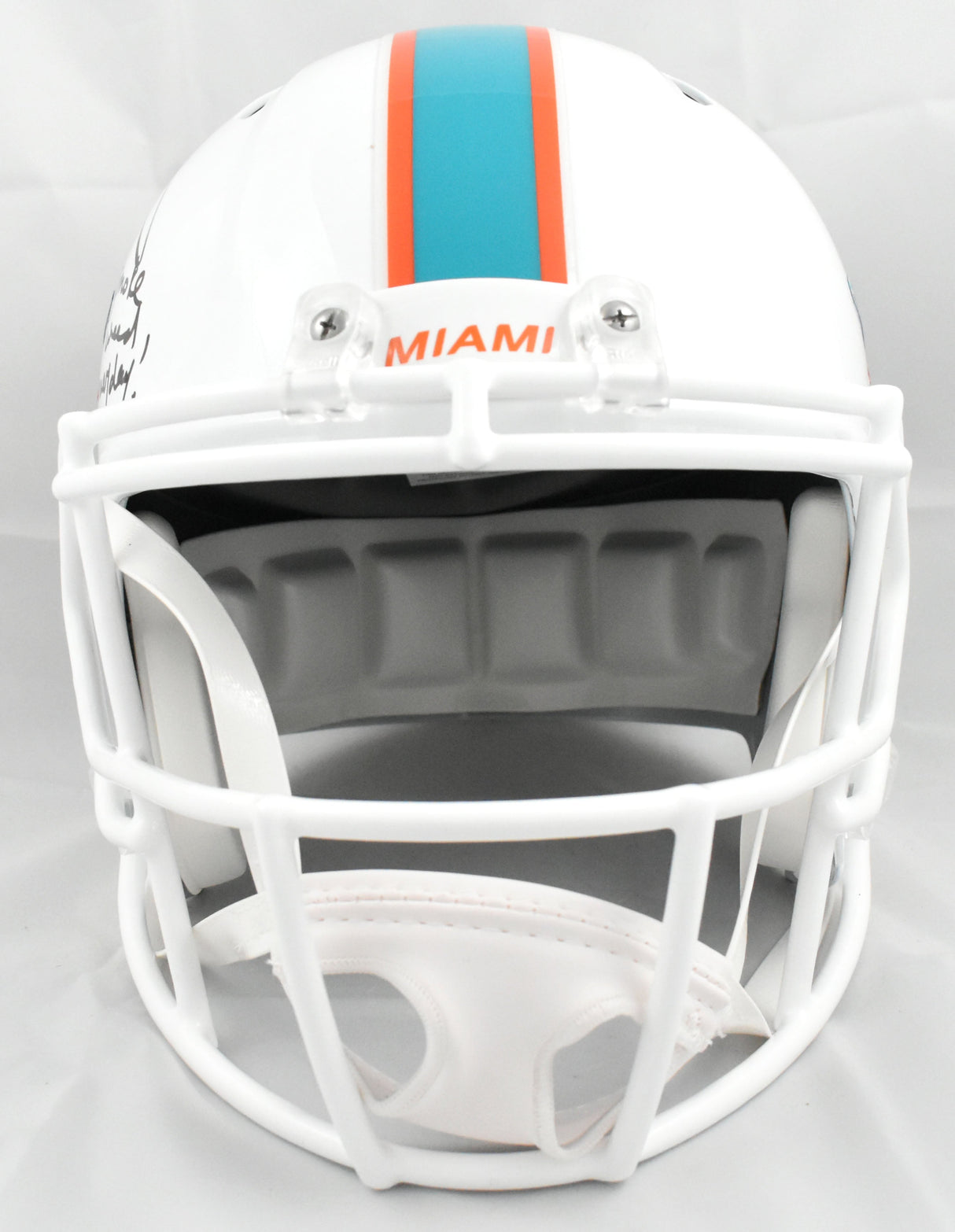 Ricky Williams Autographed Dolphins F/S Speed Helmet SWED - Beckett W Hologram