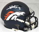 Will Lutz Autographed Denver Broncos Speed Mini Helmet - Beckett W Holo