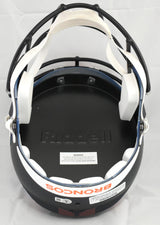 Dre Greenlaw Autographed Denver Broncos F/S Speed Helmet - Beckett W Holo