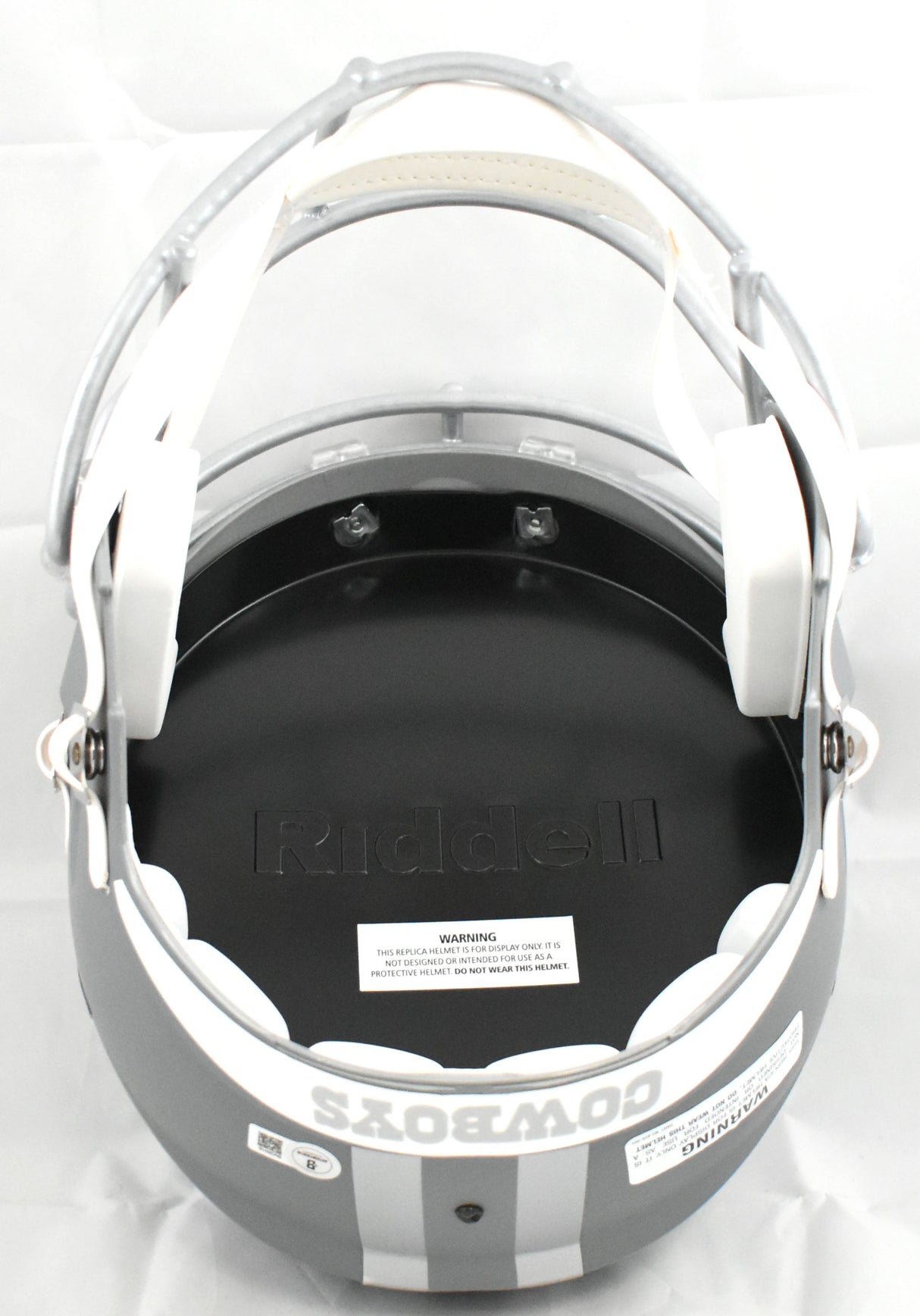 Roger Staubach Autographed Dallas Cowboys F/S Slate Speed Helmet - Beckett Holo