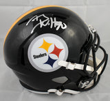 T.J. Watt Autographed Pittsburgh Steelers F/S Speed Helmet - Beckett Holo