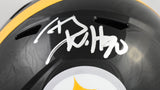 T.J. Watt Autographed Pittsburgh Steelers F/S Speed Helmet - Beckett Holo