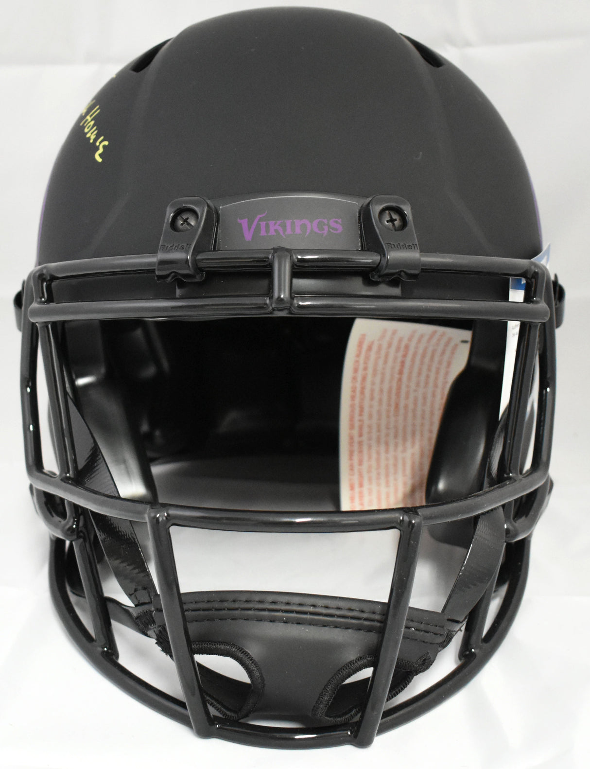 Randy Moss Autographed Vikings F/S Eclipse Speed Authentic Helmet - Beckett Holo