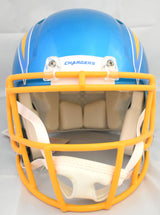 Austin Ekeler Autographed Chargers F/S Flash Speed Authentic Helmet-Beckett Holo
