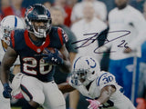 Lamar Miller Autographed Houston Texans 16x20 vs Colts Photo- JSA W Auth
