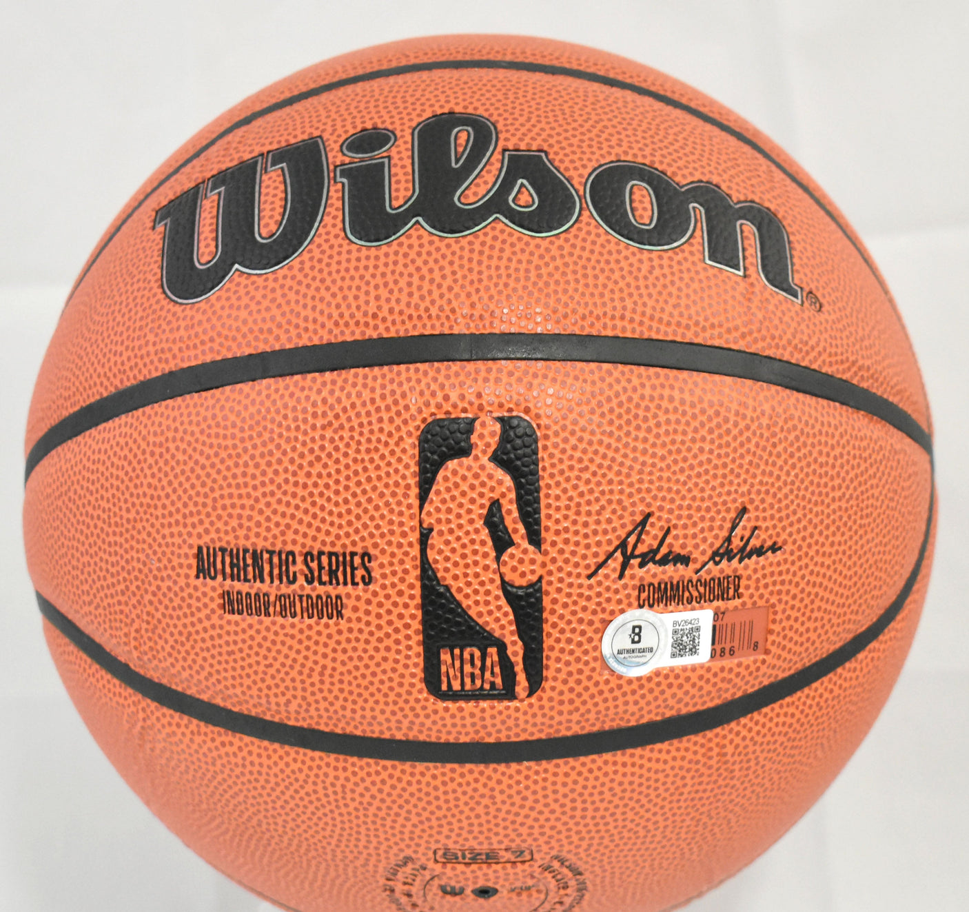 Allen Iverson Autographed NBA Wilson Basketball - Beckett Holo