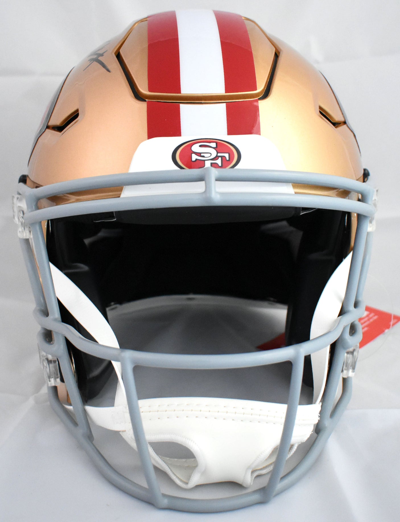 Frank Gore Autographed San Francisco 49ers F/S SpeedFlex Helmet - Beckett W Holo