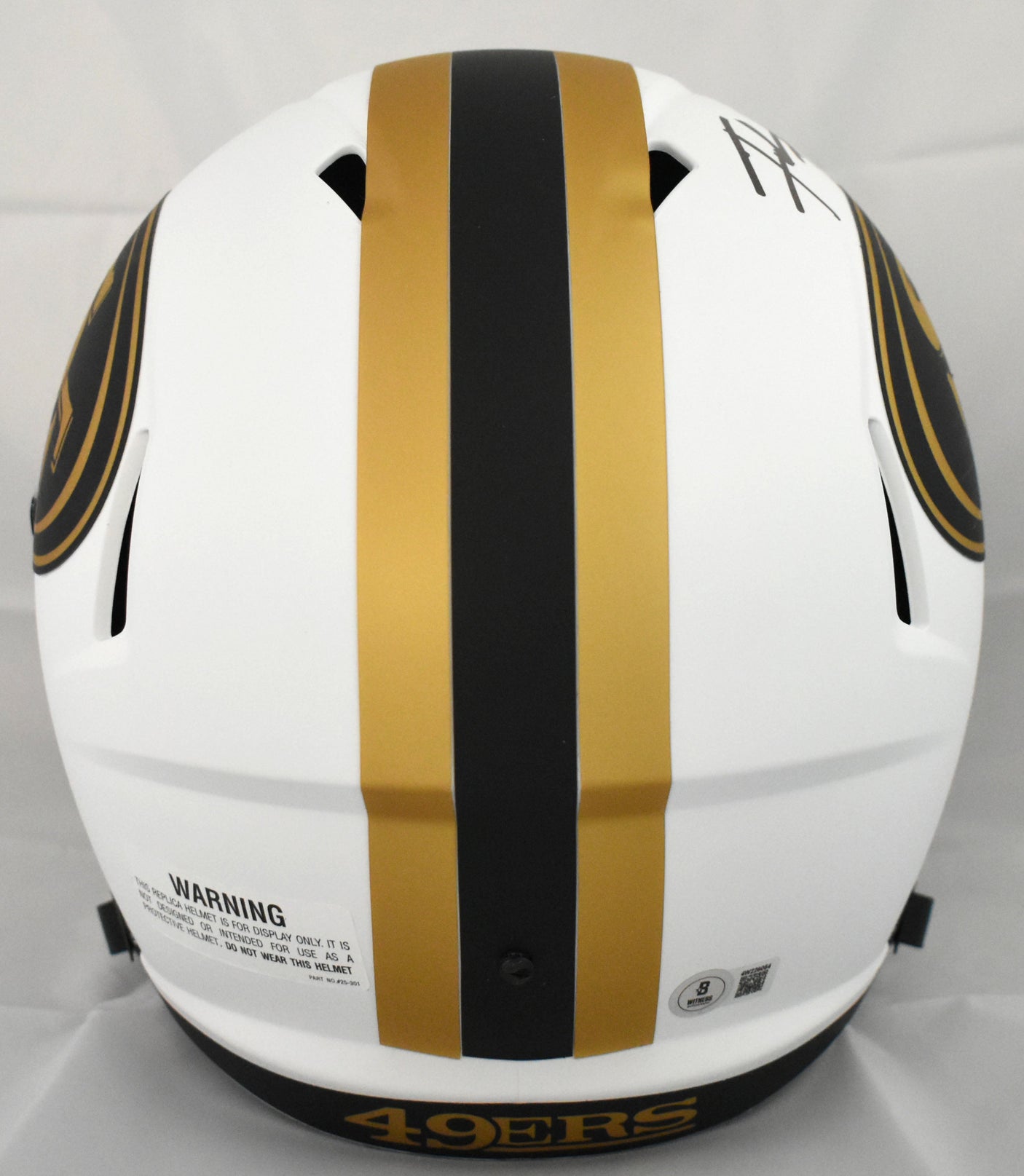 Frank Gore Autographed San Francisco 49ers F/S Lunar Speed Helmet-Beckett W Holo