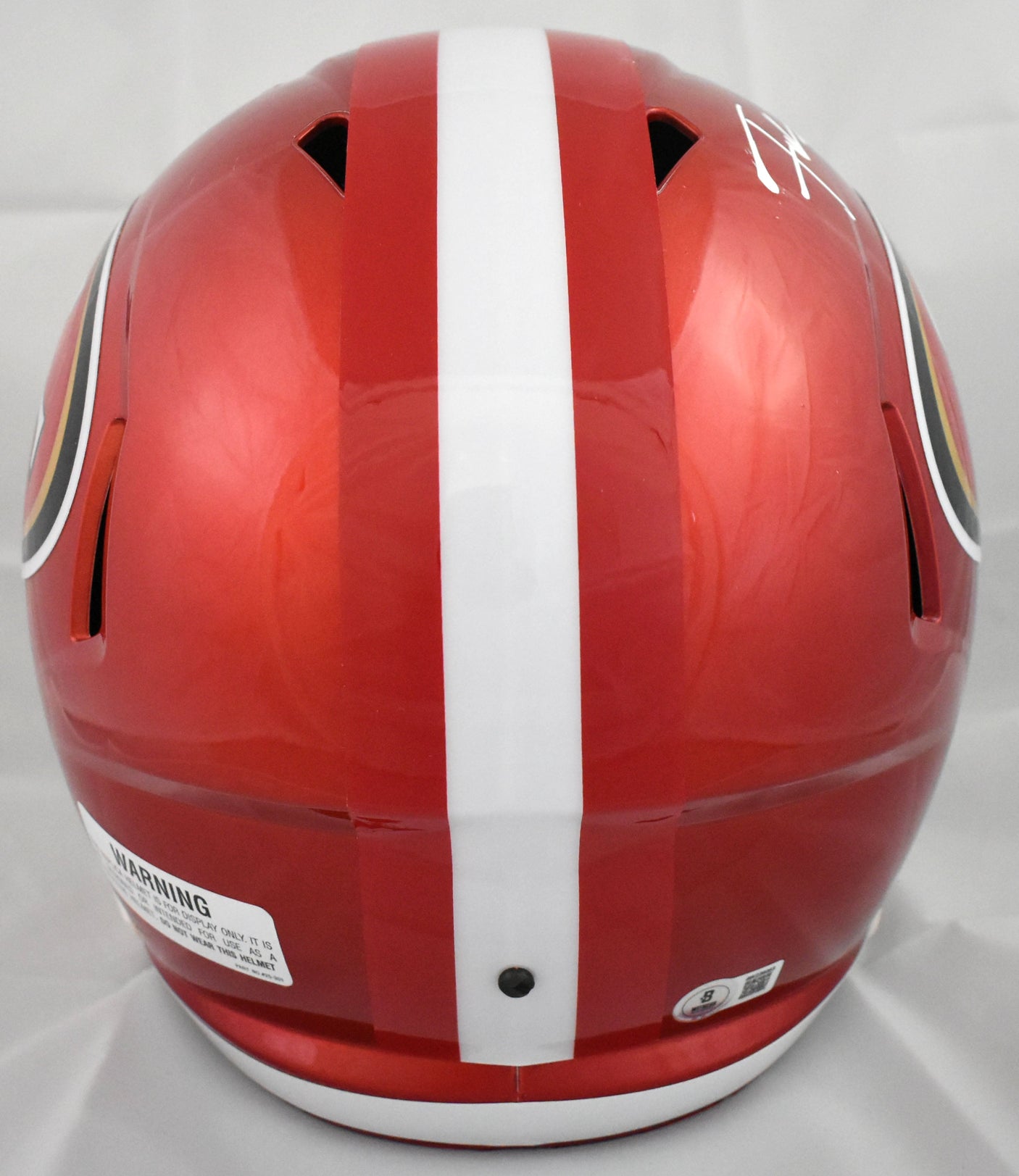 Frank Gore Autographed San Francisco 49ers F/S Flash Speed Helmet-Beckett W Holo