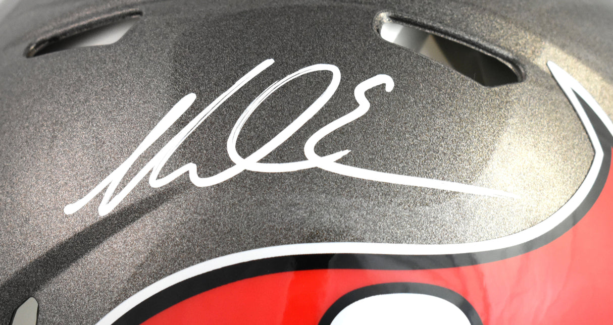 Mike Evans Autographed Buccaneers F/S Speed Authentic Helmet - Beckett W Holo