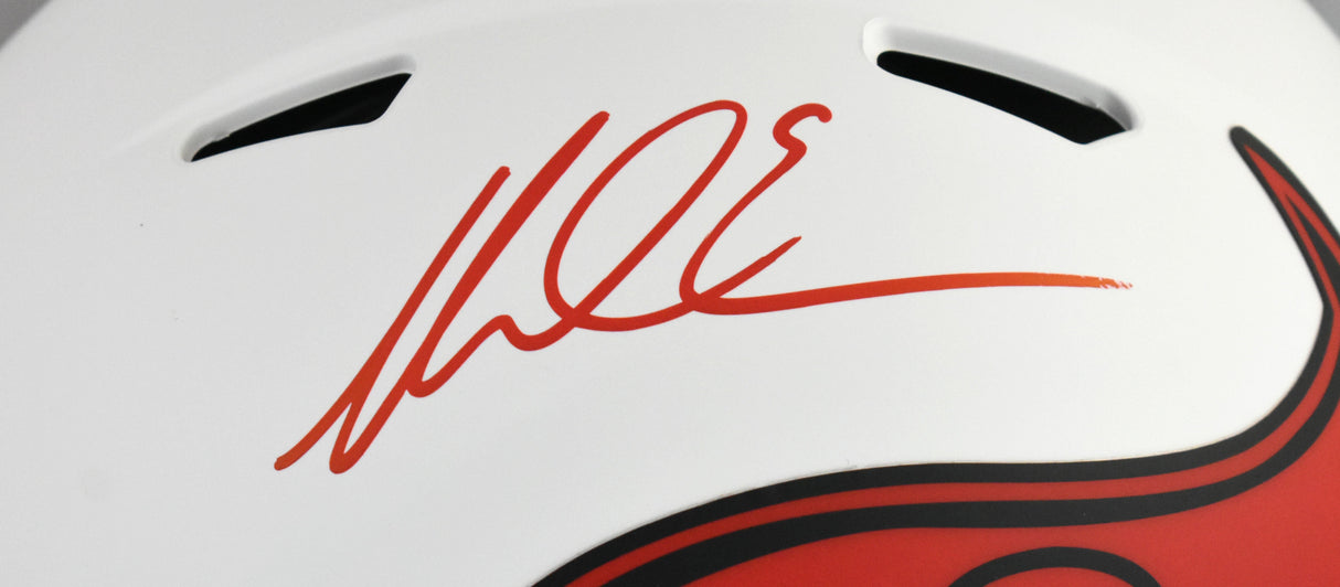 Mike Evans Signed Buccaneers F/S Lunar Speed Authentic Helmet - Beckett W Holo